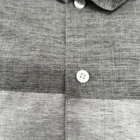 Molokai Surf Co Gray Short Sleeve Button Down Shirt Mens Size Large Surfing - Picture 4 of 10